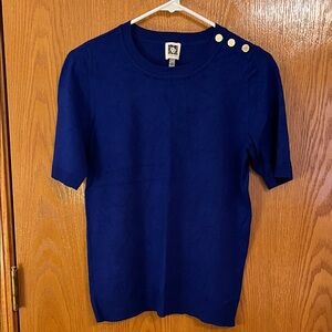 Anne Klein Blue Sweater Tee